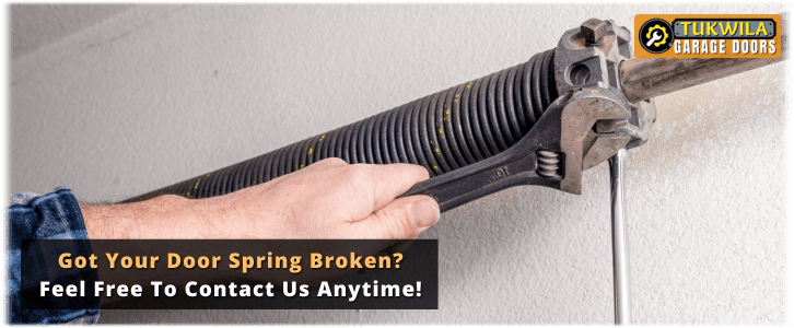 Broken Garage Door Spring Tukwila WA